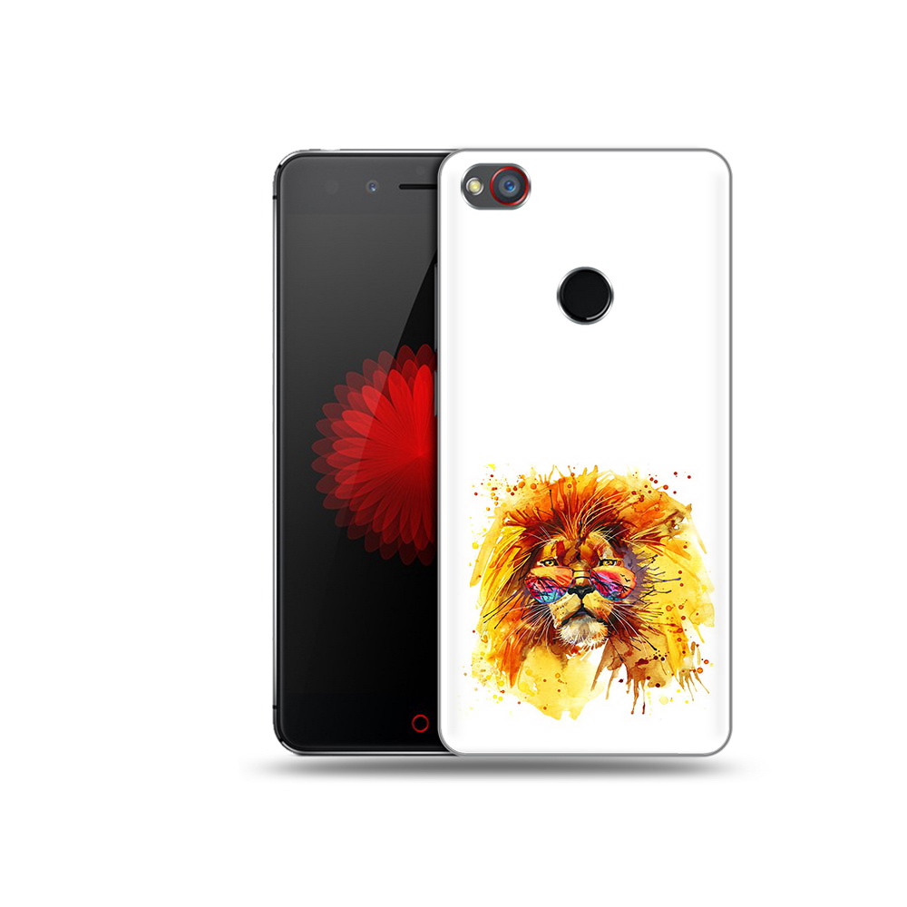 

Чехол MyPads Tocco для ZTE Nubia Z11 лев в очках (PT48017.468.436), Прозрачный, Tocco
