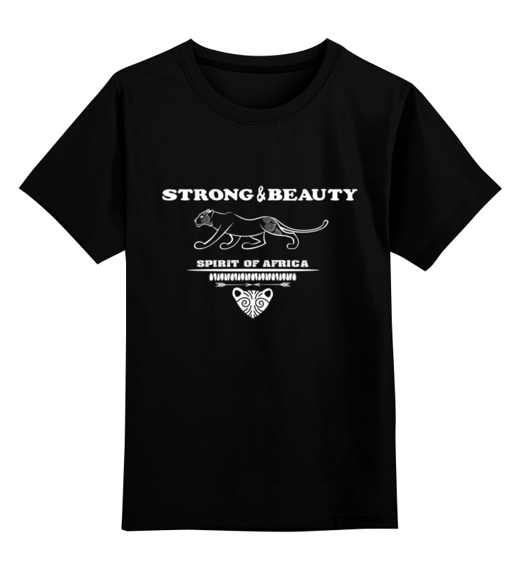 

Футболка детская Printio Strong & beauty цв. черный р. 128, Strong & beauty