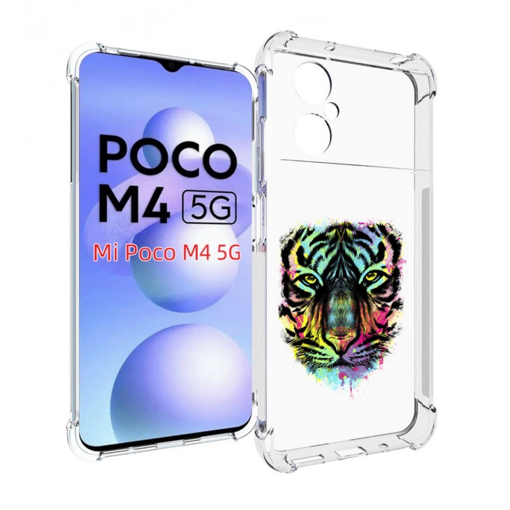 

Чехол MyPads Тигр 1 для Xiaomi Poco M4 5G, Прозрачный, Tocco