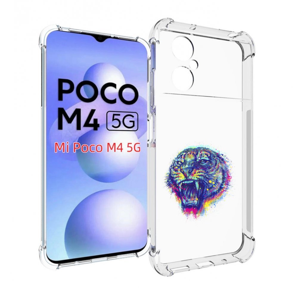 

Чехол MyPads Тигр 2 для Xiaomi Poco M4 5G, Прозрачный, Tocco