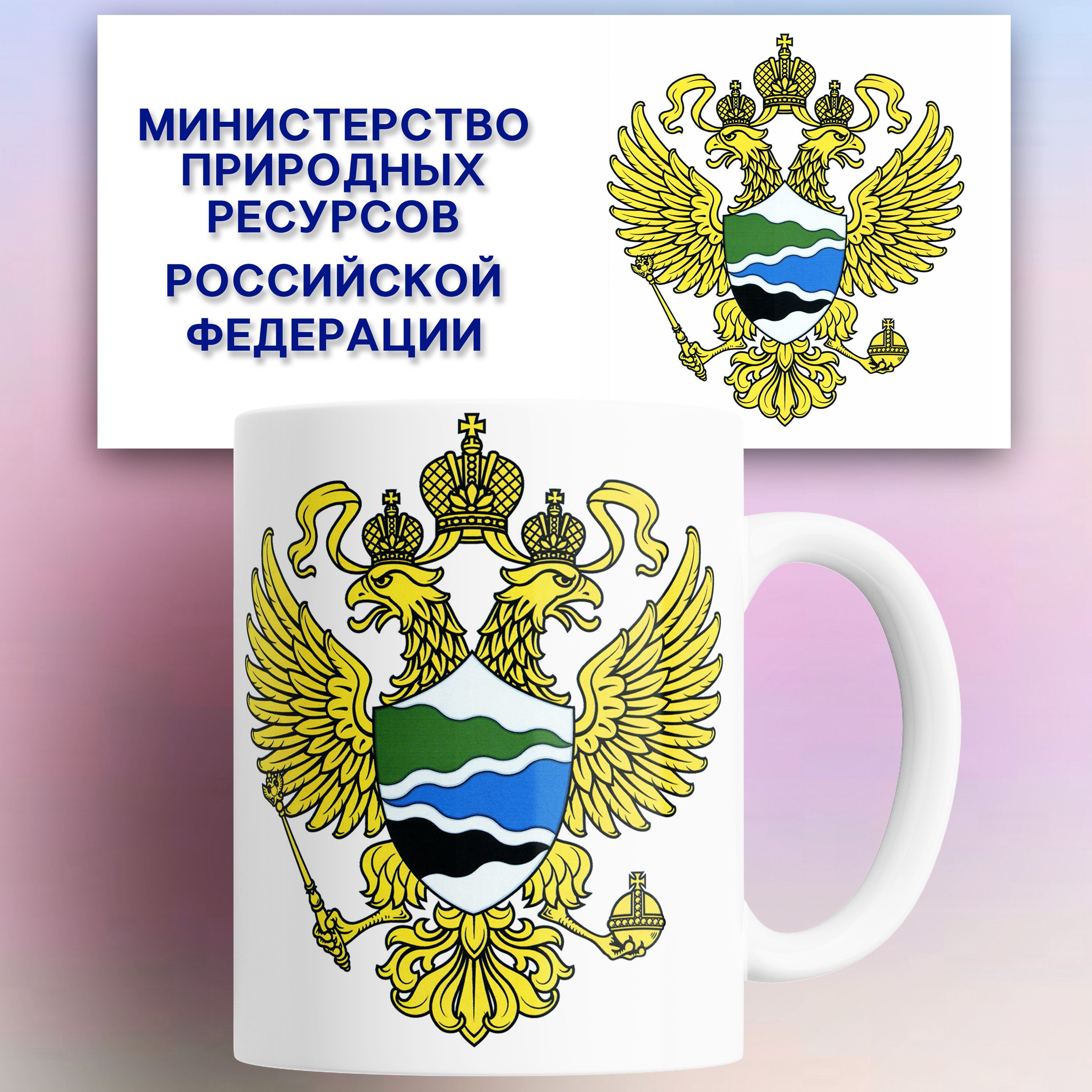 Кружка Министерство природных ресурсов РФ 330 мл