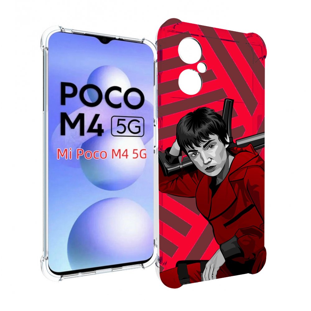 

Чехол MyPads Токио-бумажный-дом для Xiaomi Poco M4 5G, Прозрачный, Tocco