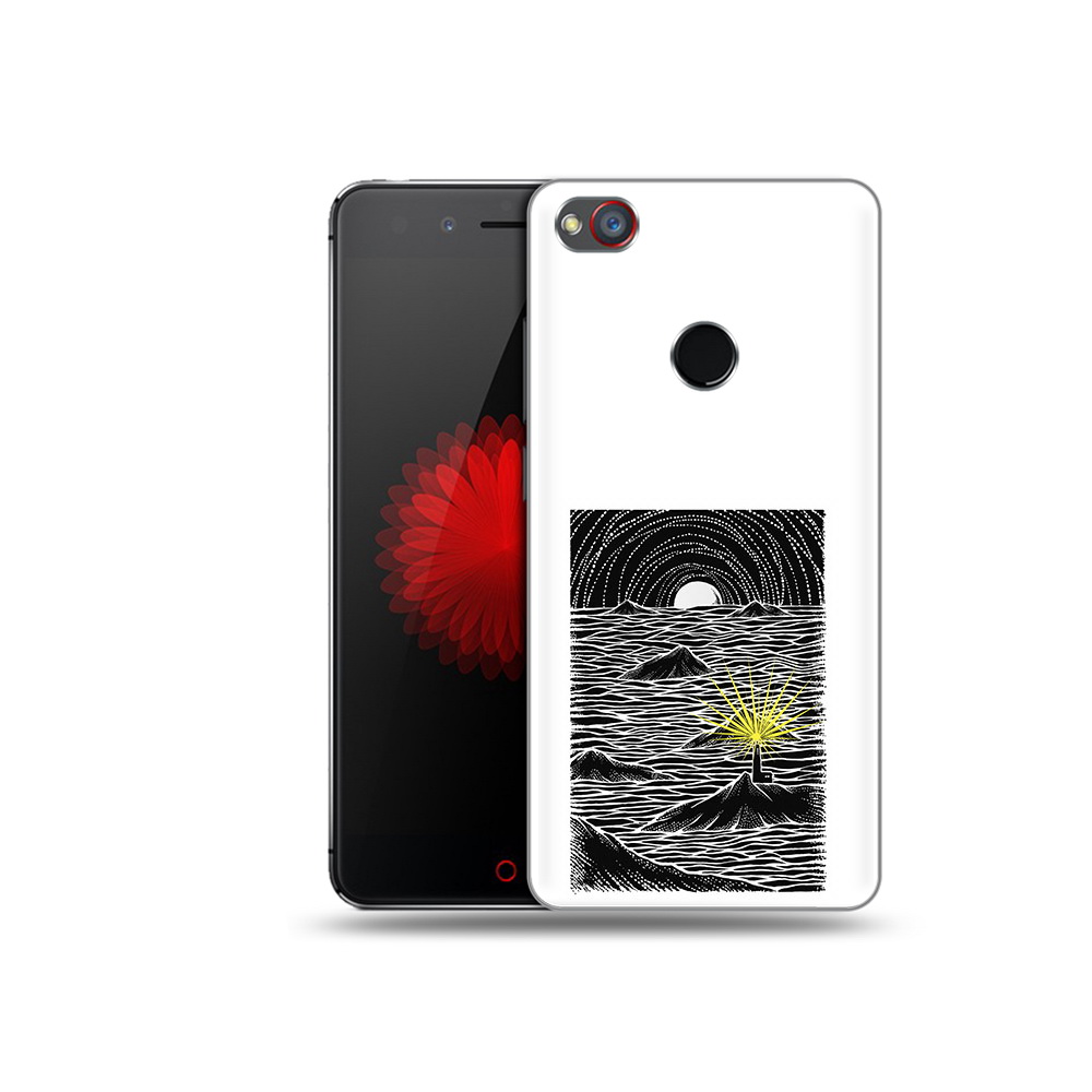 

Чехол MyPads Tocco для ZTE Nubia Z11 маяк в черно белом море (PT48017.468.460), Прозрачный, Tocco