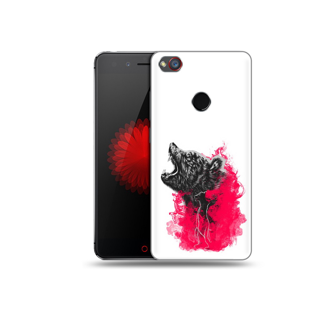 

Чехол MyPads Tocco для ZTE Nubia Z11 медведь в дымке (PT48017.468.463), Прозрачный, Tocco
