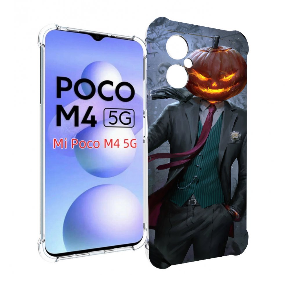 

Чехол MyPads Тыква-убийца для Xiaomi Poco M4 5G, Прозрачный, Tocco