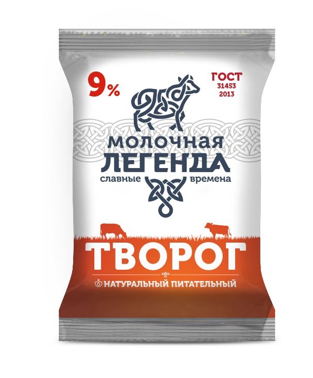 

Творог Молочная легенда 9% бзмж 180 г