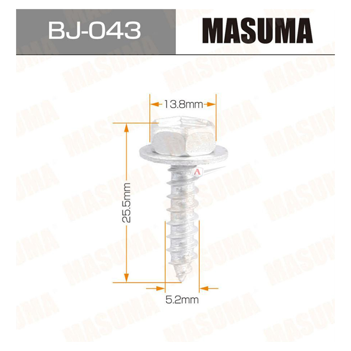 

Саморез Masuma 5X21мм Под Ключ 10Мм Набор 10Шт Masuma BJ-043