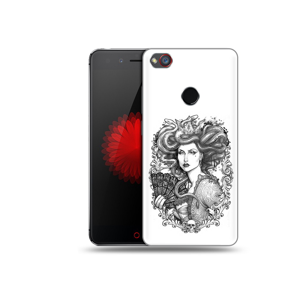 

Чехол MyPads Tocco для ZTE Nubia Z11 медуза черно белый (PT48017.468.472), Прозрачный, Tocco