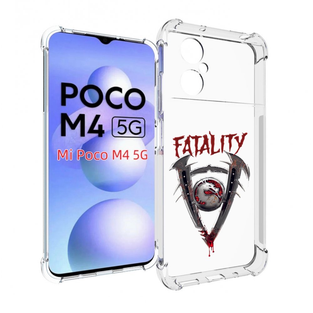 

Чехол MyPads Фаталити мужской для Xiaomi Poco M4 5G, Прозрачный, Tocco