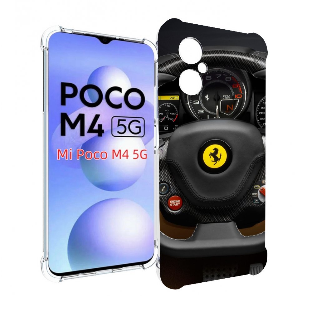 

Чехол MyPads Ферарри для Xiaomi Poco M4 5G, Прозрачный, Tocco