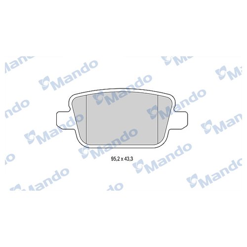 

Тормозные колодки Mando Mbf015232