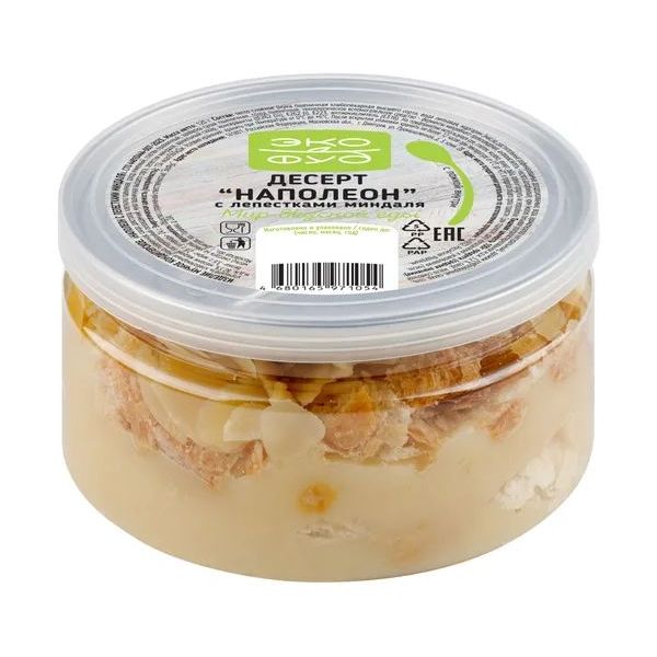Десерт Экофуд Наполеон с лепестками миндаля 120 г