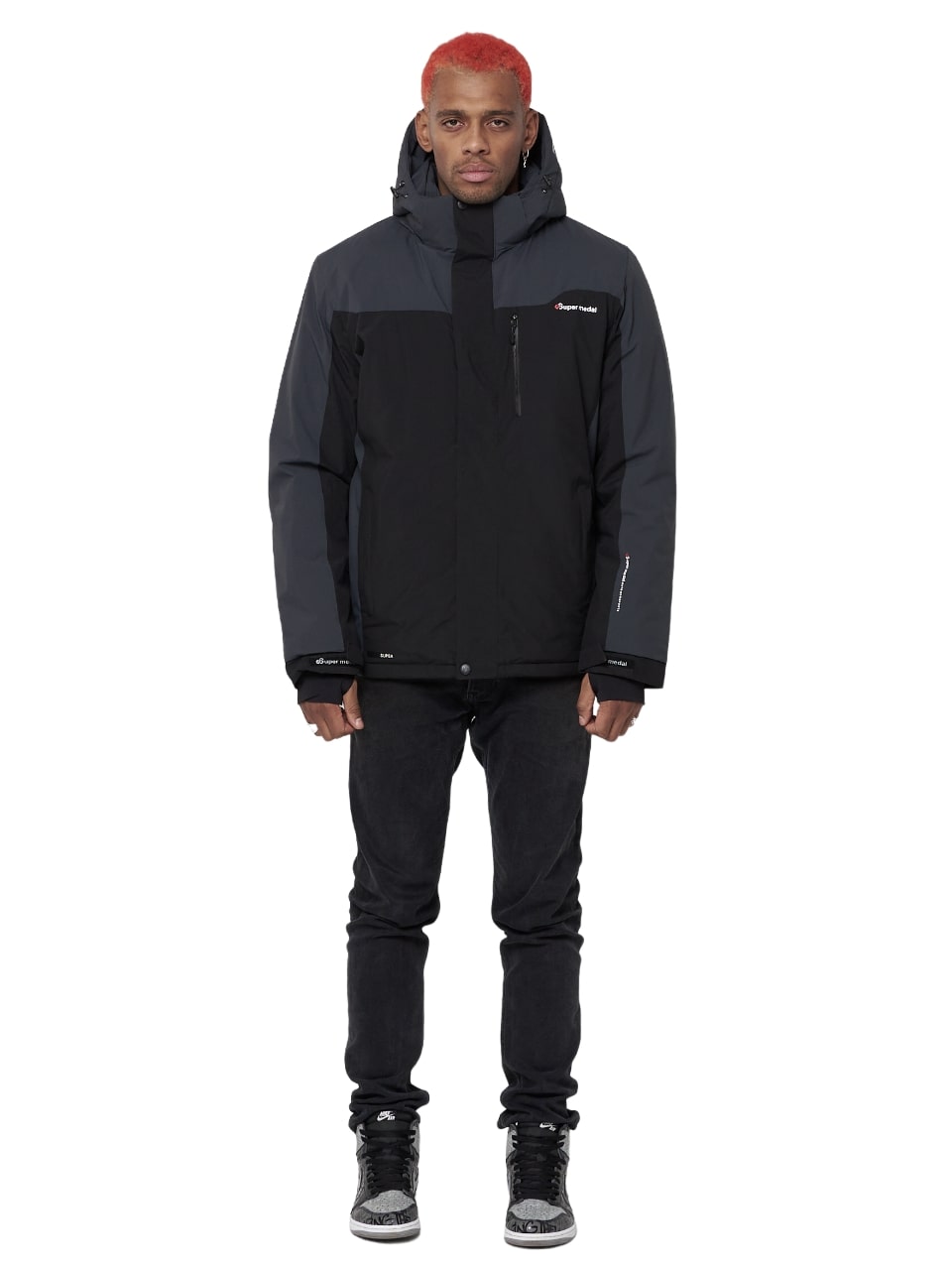 

Горнолыжная куртка мужская big size 88816TC, Темно-серый, 58, 88816