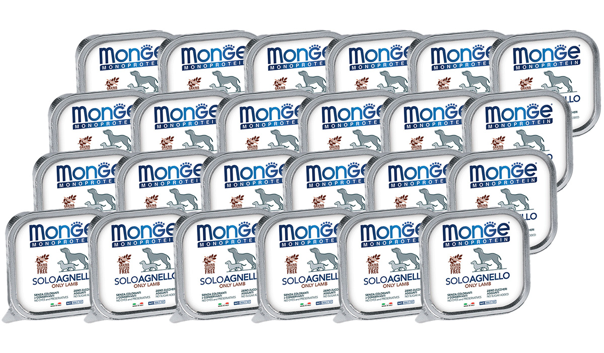 

MONGE MONGE MONOPROTEIN SOLO DOG монобелковые для взрослых собак паштет с ягненком 7001415
