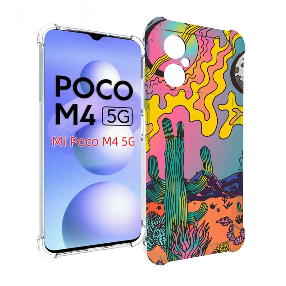 

Чехол MyPads акварельные рисунки для Xiaomi Poco M4 5G, Прозрачный, Tocco