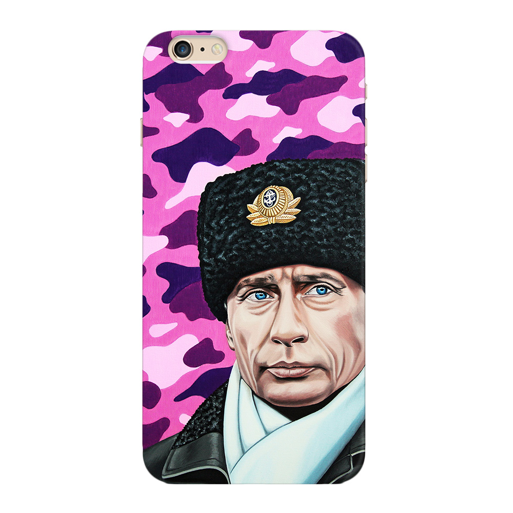 

Чехол Deppa Art Case Person Путин шапка для Apple iPhone 6 Plus + защитная пленка, Разноцветный, Art Case