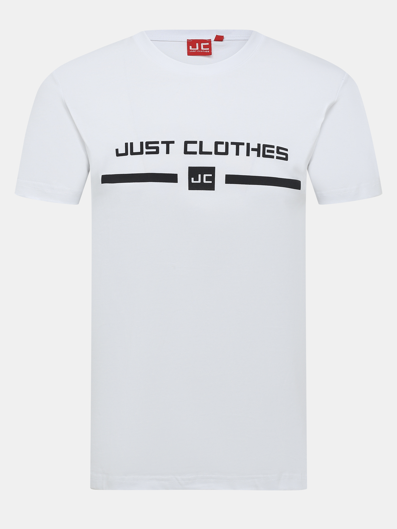 

Футболка мужская Just Clothes 000000424 белая 50 RU, Белый, 000000424