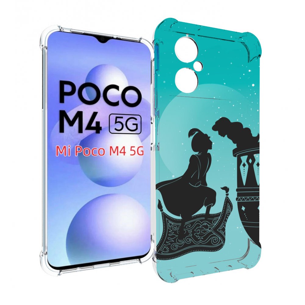 

Чехол MyPads алладин тень для Xiaomi Poco M4 5G, Прозрачный, Tocco