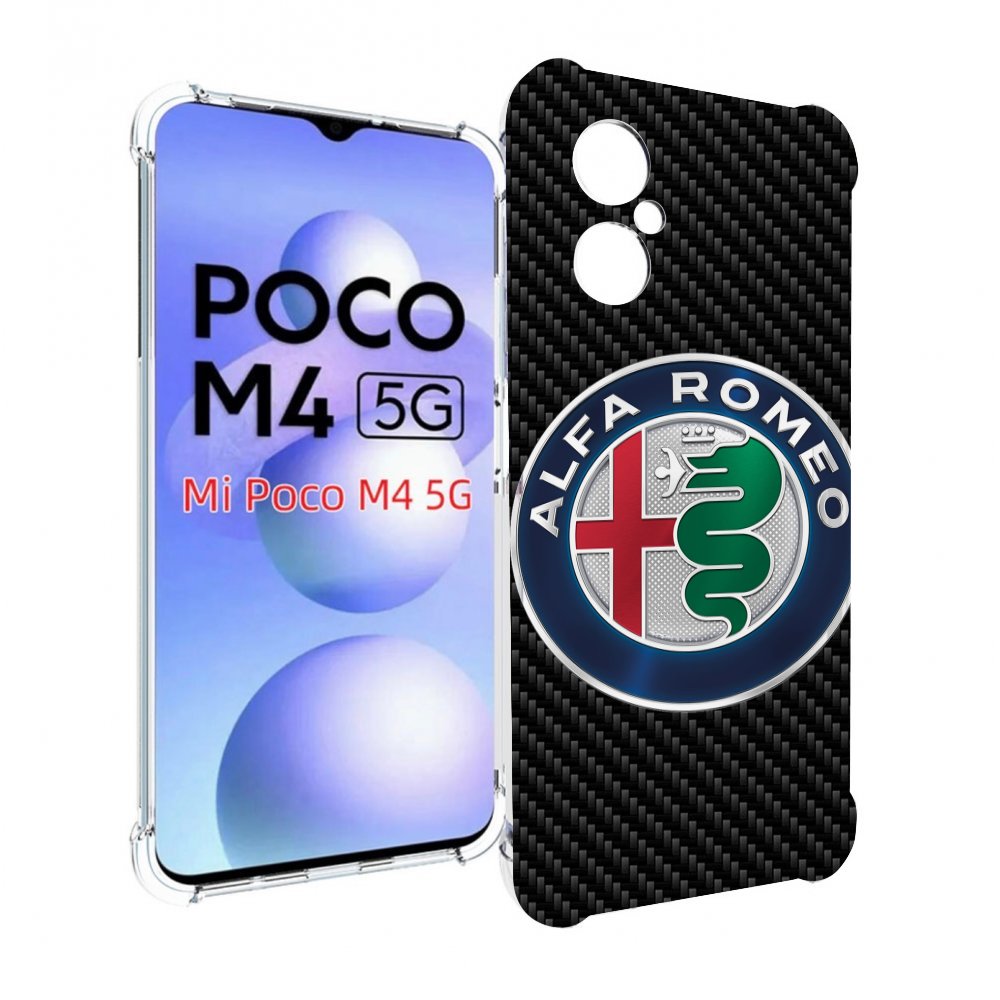 

Чехол MyPads альфа-ромео мужской для Xiaomi Poco M4 5G, Прозрачный, Tocco