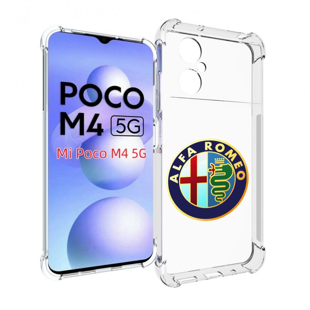 

Чехол MyPads альфа-ромео-2 мужской для Xiaomi Poco M4 5G, Прозрачный, Tocco