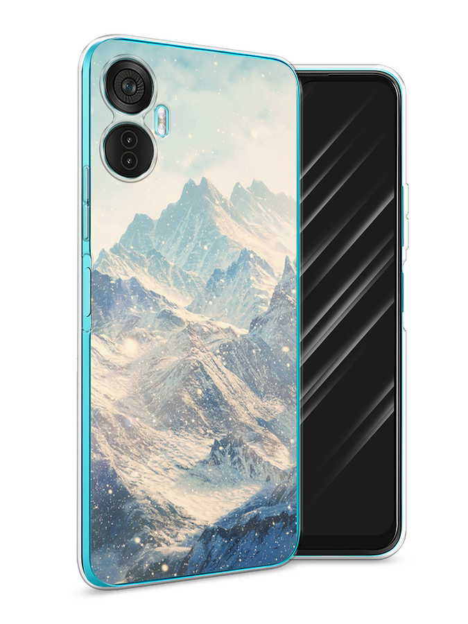 

Чехол Awog на Itel Vision 5 Plus "Горы 4", Голубой, 3201150-4