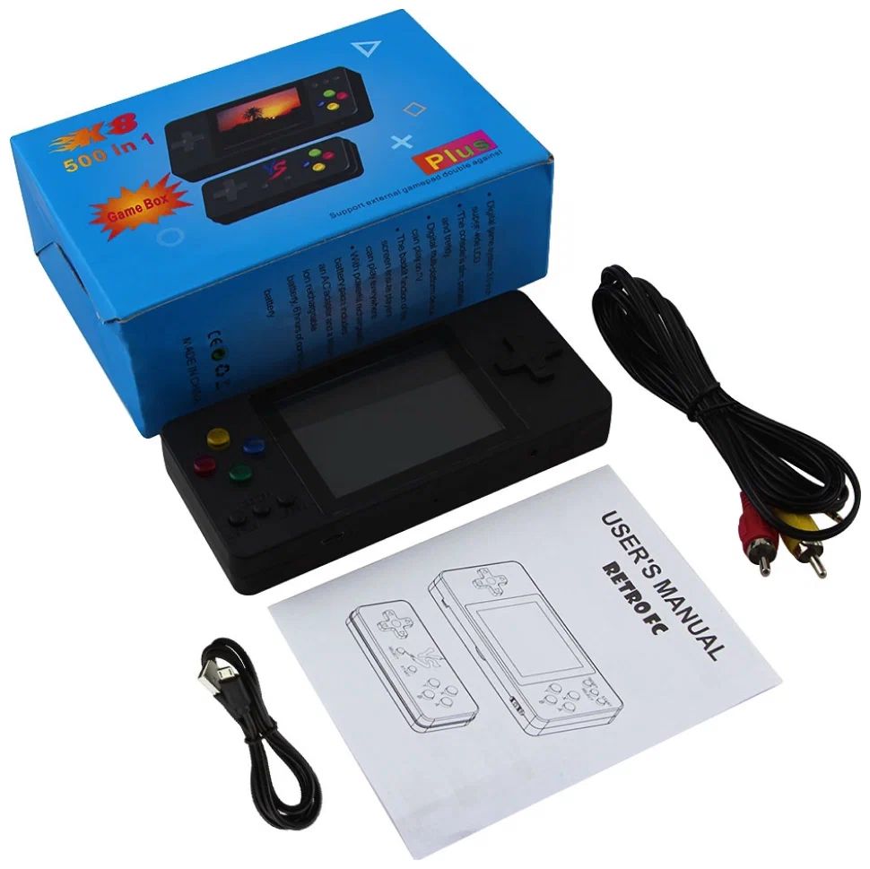 

Игровая приставка GAME BOX K 8 500 игр (черный)