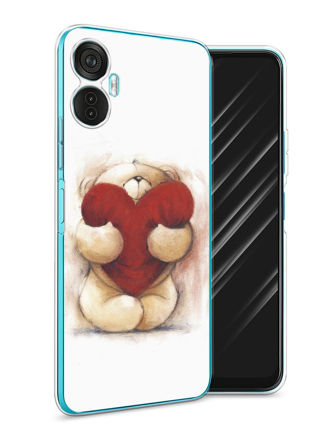 

Чехол Awog на Itel Vision 5 Plus "Мишка с сердцем 1", Белый;красный;бежевый, 3201150-6