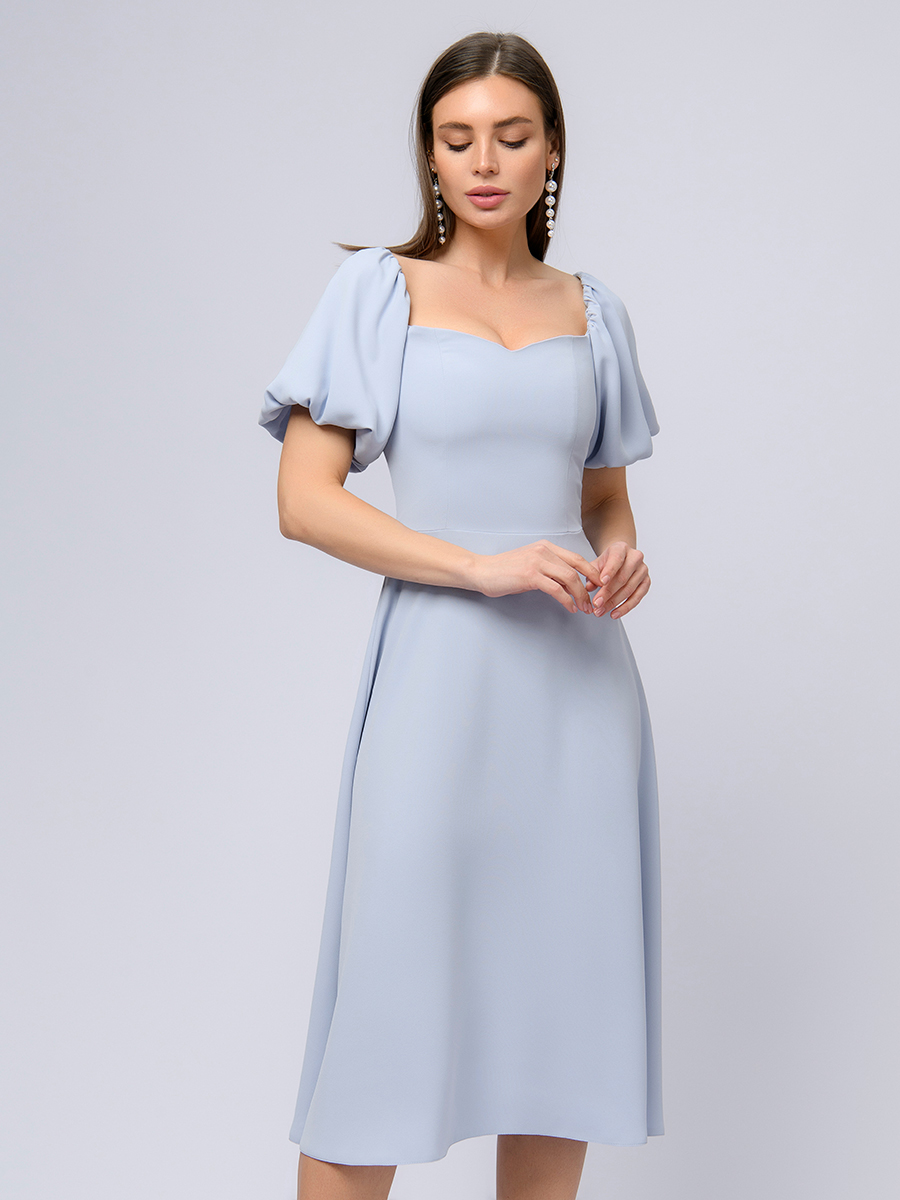 

Платье женское 1001dress 102783 голубое 46 RU, Голубой, 102783