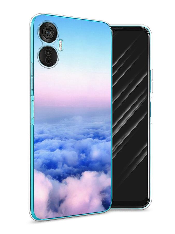 

Чехол Awog на Itel Vision 5 Plus "Облака", Голубой;розовый, 3201150-4