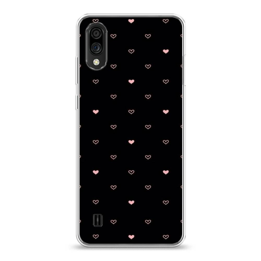 

Чехол Awog на ZTE Blade A5 (2020) / ЗТЕ Блэйд A5 (2020) "Черный фон и сердечки", Разноцветный, 134950-3