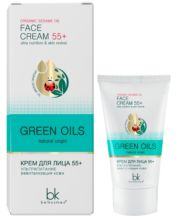 

Крем для лица BelKosmex Green Oils 55+ ультрапитание ревитализация кожи