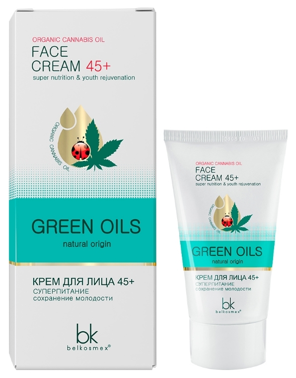 

Крем для лица BelKosmex Green Oils 45+ суперпитание сохранение молодости