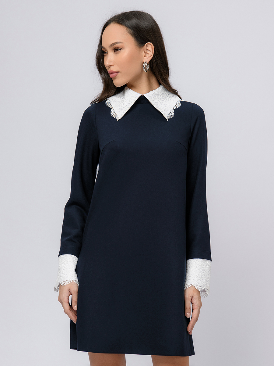 

Платье женское 1001dress 102797 синее 40 RU, Синий, 102797