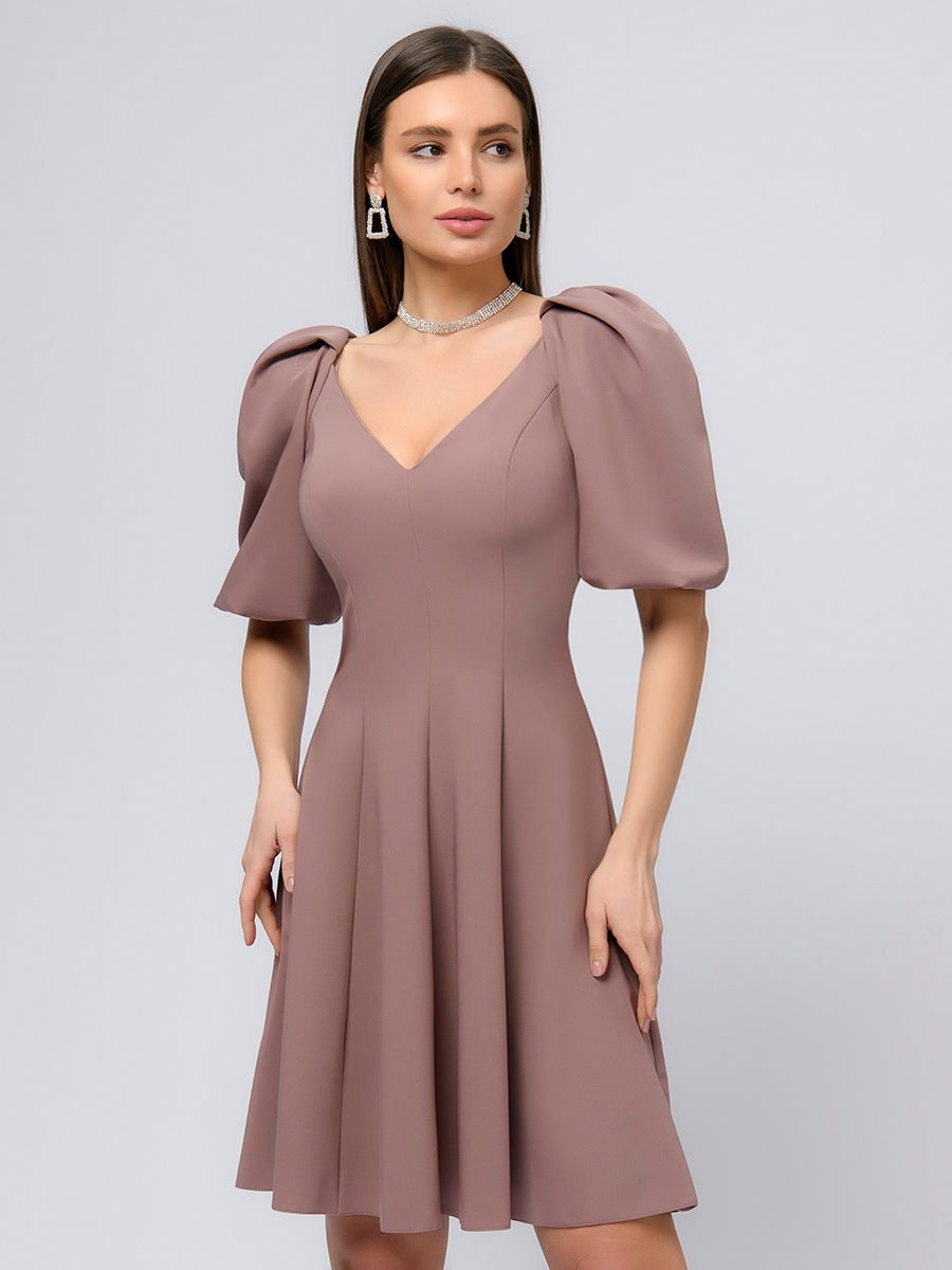 

Платье женское 1001dress 102834 бежевое 48 RU, Бежевый, 102834
