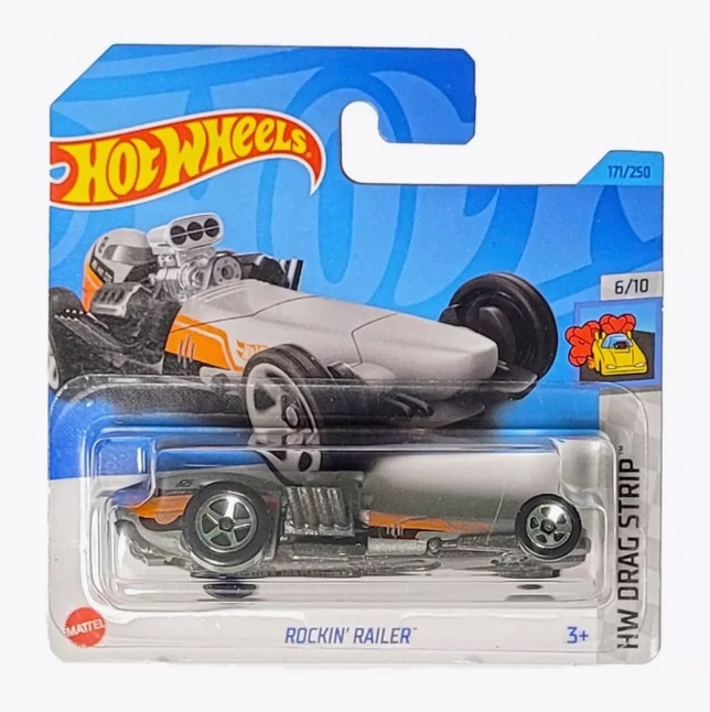 

Машинка базовой коллекции Hot Wheels ROCKIN` RAILER серебристая 5785/HKK05, Серый, 5785