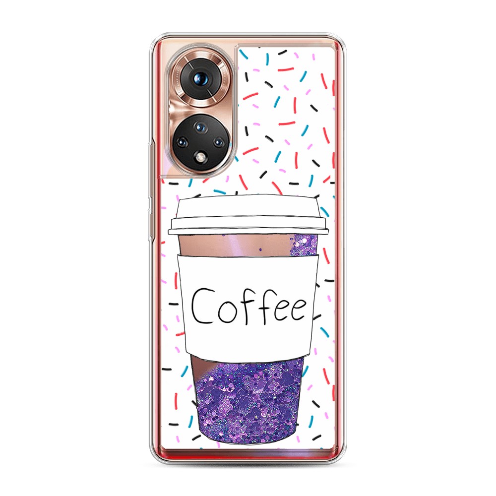 

Чехол Awog на Honor 50/Nova 9 "Coffee прозрачный стакан", Разноцветный, 6106192-1