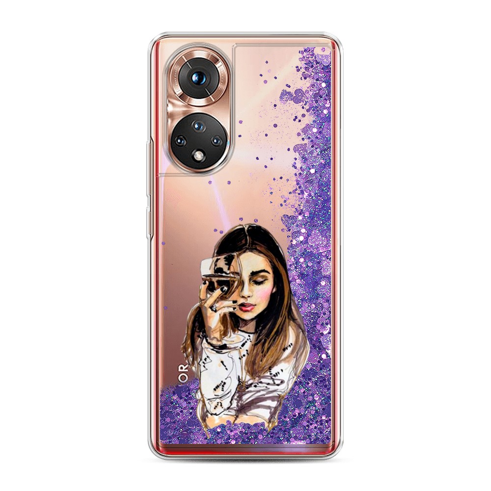 

Чехол Awog на Honor 50/Nova 9 "Девушка с бокалом", Разноцветный, 6106192-1