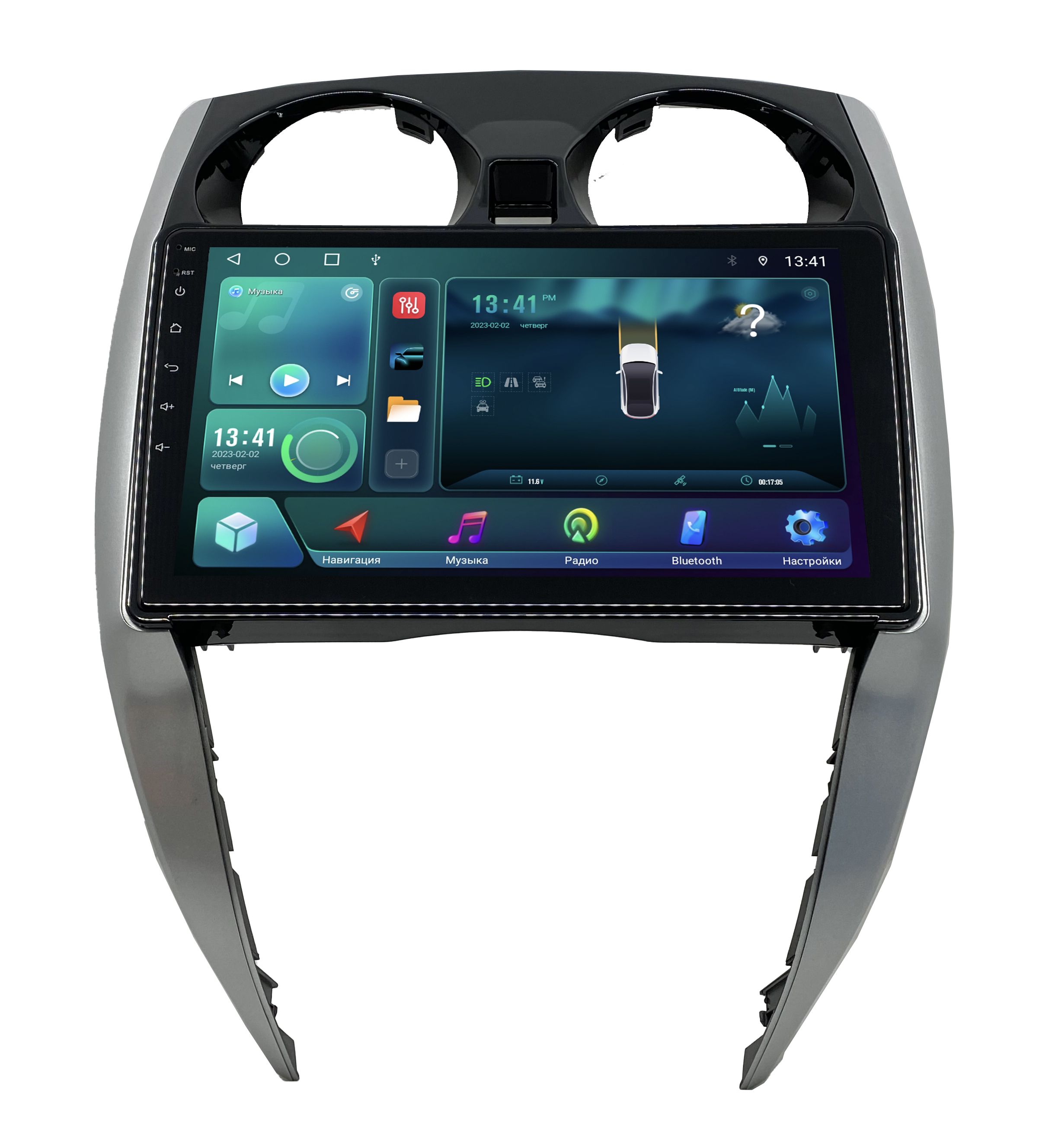 Штатная магнитола ANDROID Nissan Note E12 рест 2012-2020 Android 12 232 GB Мульти 1989300₽