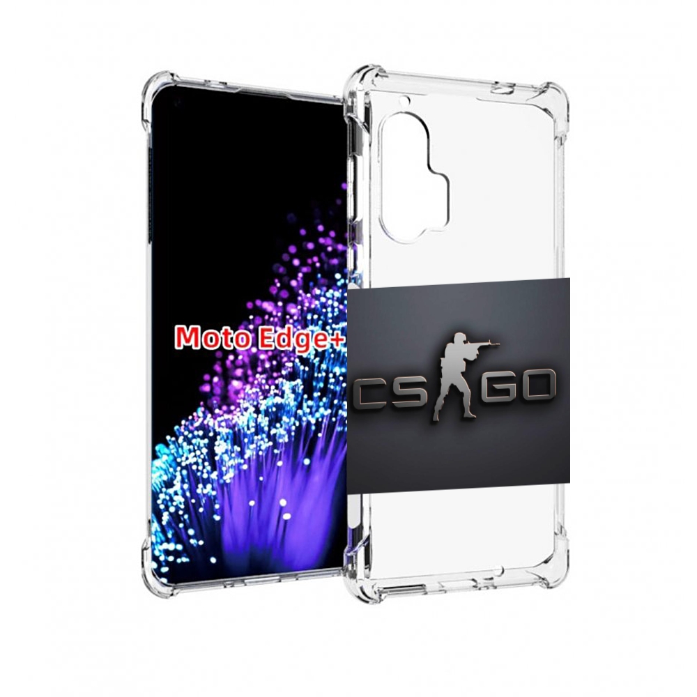 

Чехол MyPads CS go логотип мужской для Motorola Edge+ Plus, Прозрачный, Tocco
