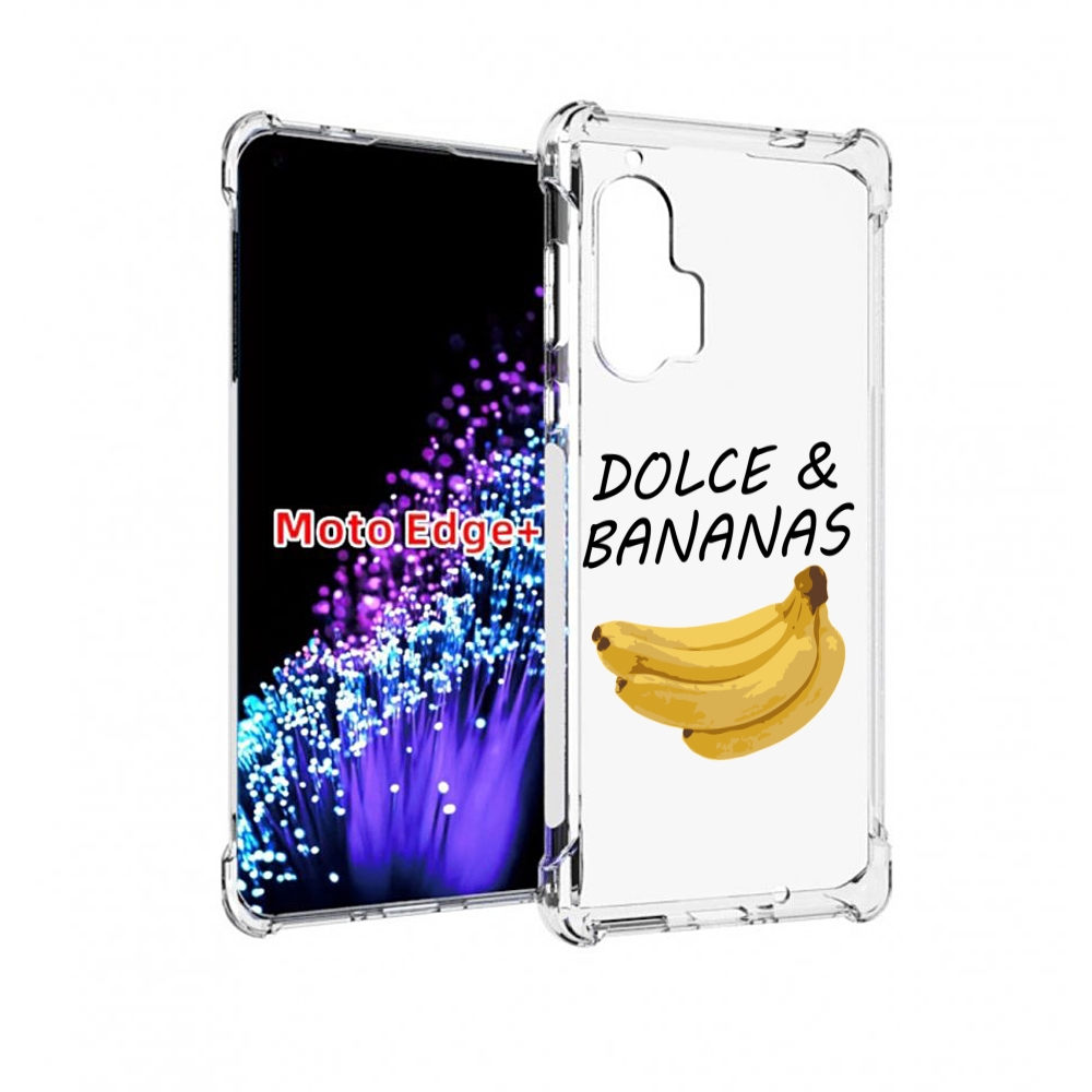 

Чехол MyPads Dolce Дольче банан для Motorola Edge+ Plus, Прозрачный, Tocco