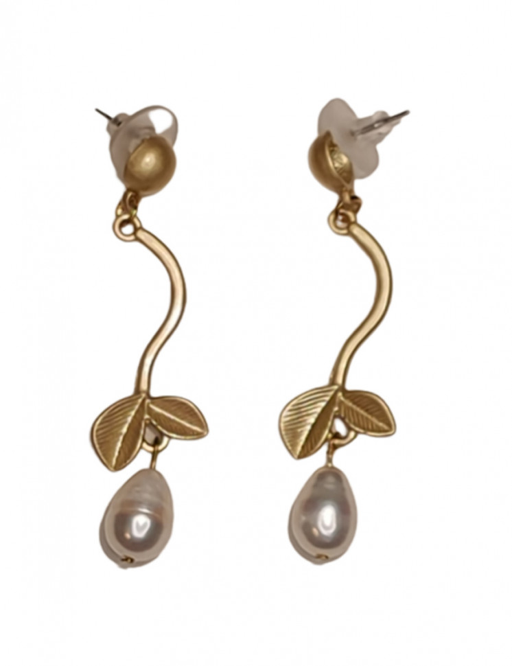 

Серьги из бижутерного сплава Fashion Jewelry 2585, жемчуг искусственный, 2585