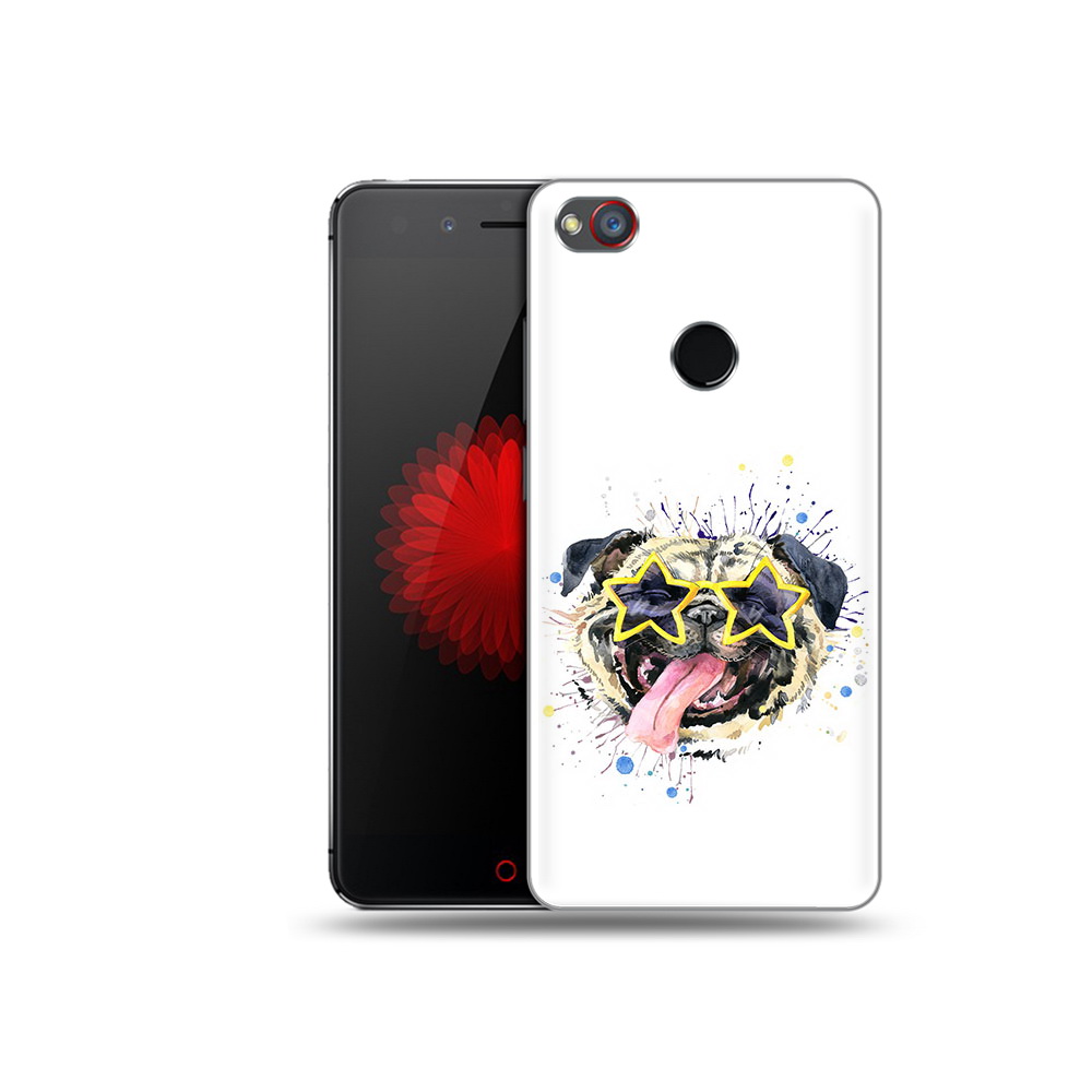 

Чехол MyPads Tocco для ZTE Nubia Z11 мопс боксер (PT48017.468.482), Прозрачный, Tocco