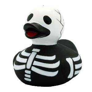 фото Игрушка для ванной funny ducks скелет уточка