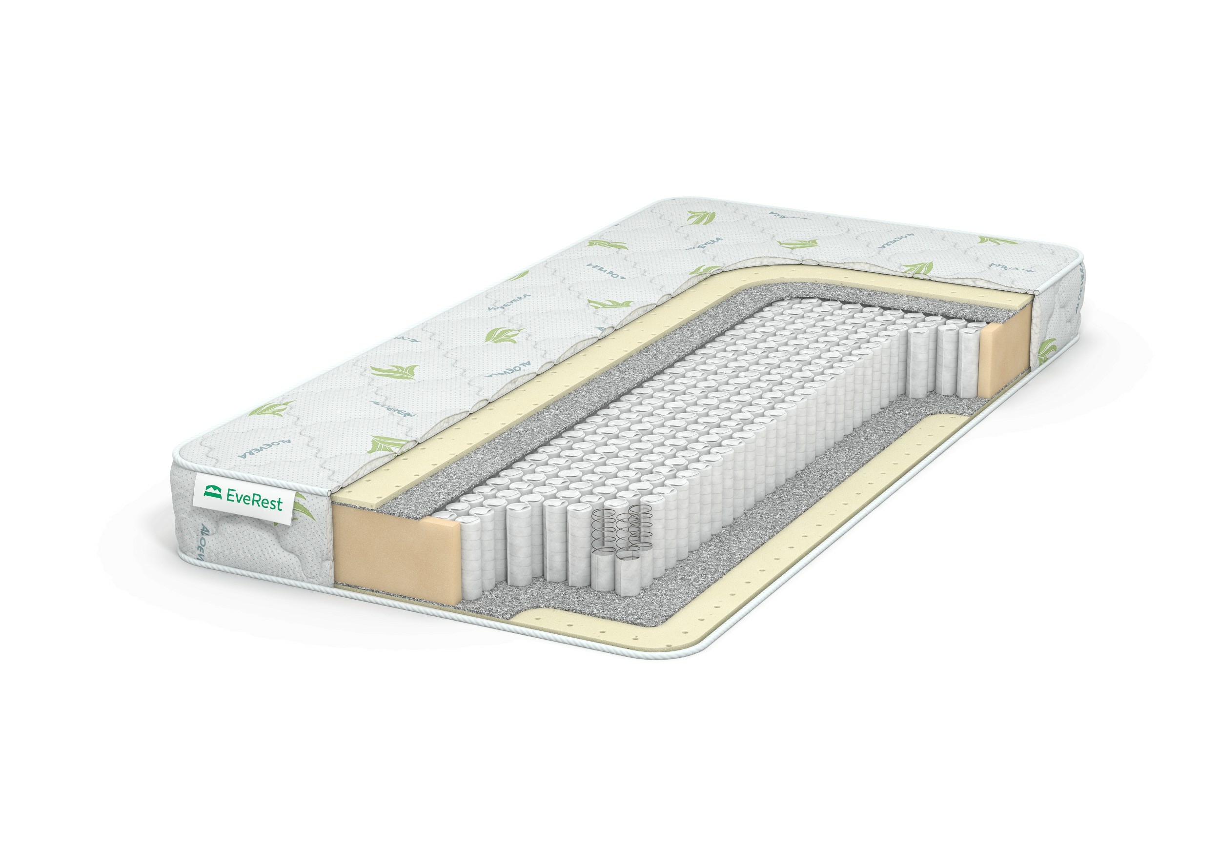 

Матрас EVEREST Софт Латекс 10 S1000 70х175, Бежевый;белый;серый;серебристый, Софт Латекс 10 S1000