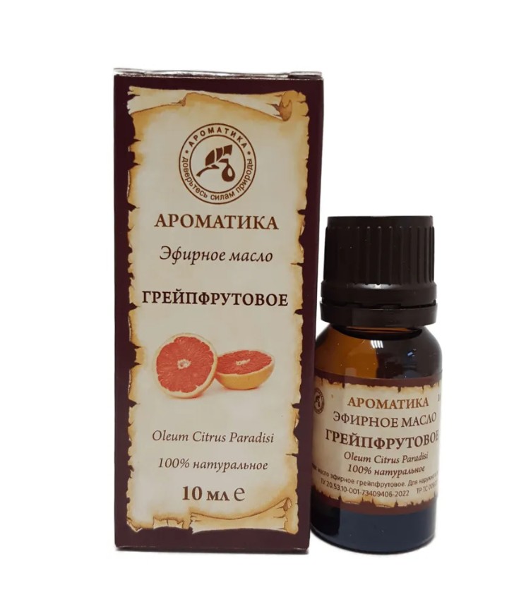 

Масло эфирное грейпфрутовое Ароматика, 10 мл