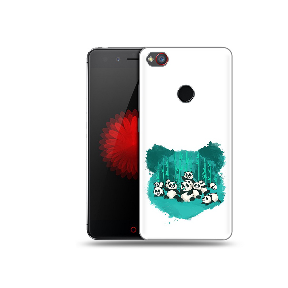 

Чехол MyPads Tocco для ZTE Nubia Z11 нарисованные панды (PT48017.468.508), Прозрачный, Tocco