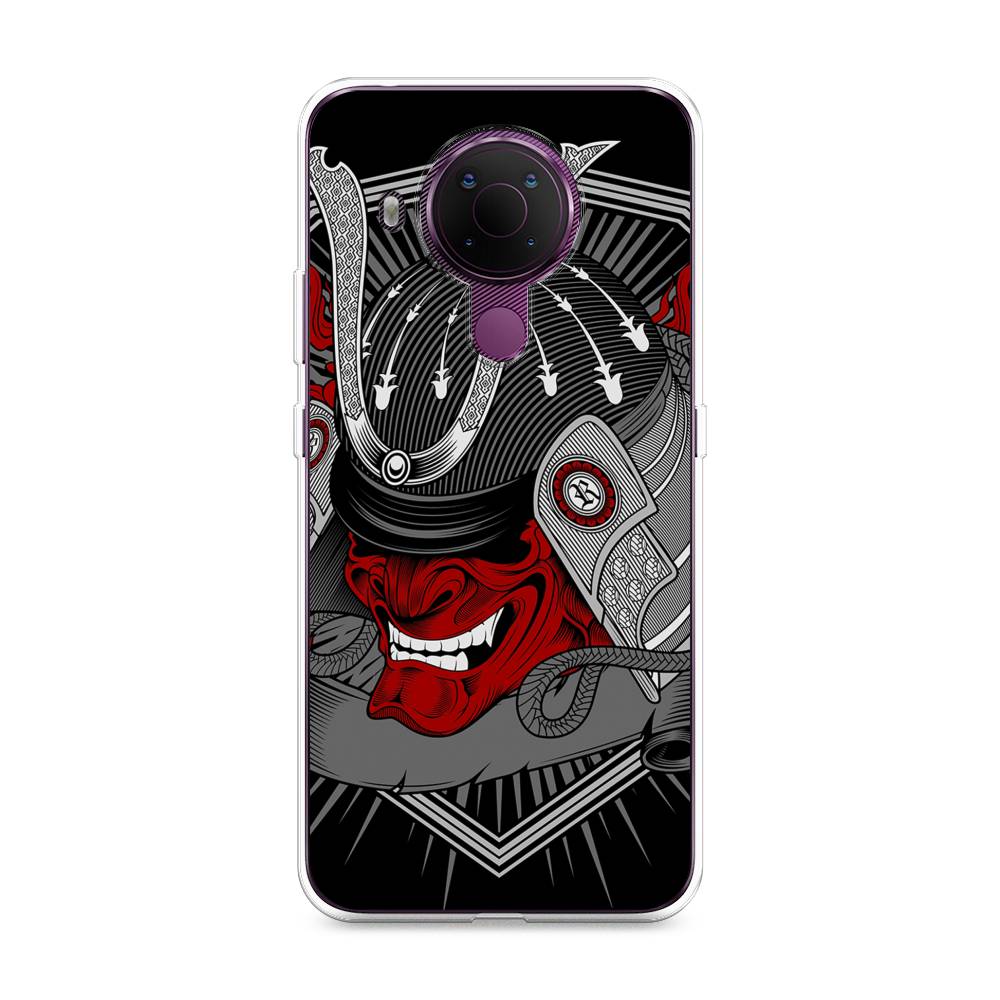 

Чехол на Nokia 5.4 "Красная маска самурая", Белый;красный;черный, 123650-4