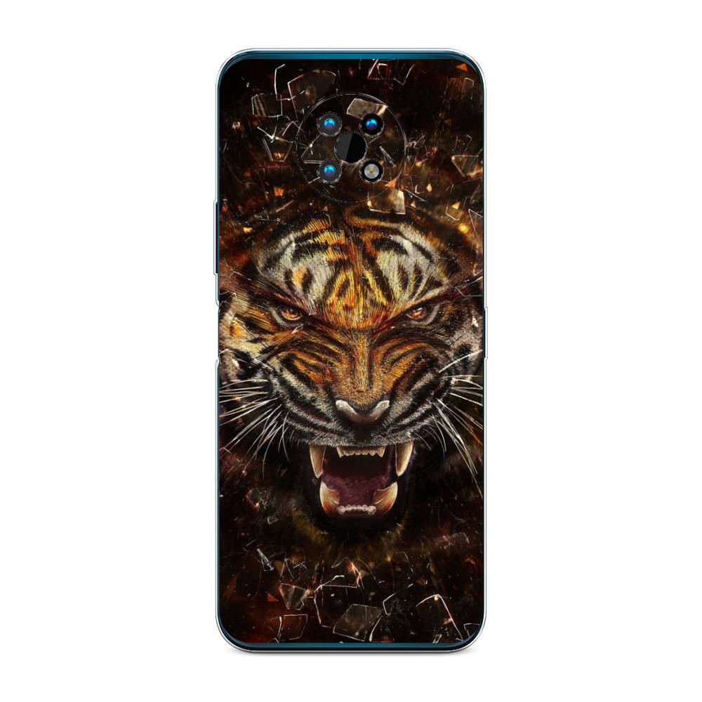 

Чехол на Nokia G50 "Тигр осколки", Оранжевый;серый;черный, 124950-1