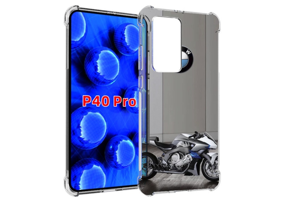 Чехол MyPads бмв мотоцикл для Huawei P40 Pro противоударный