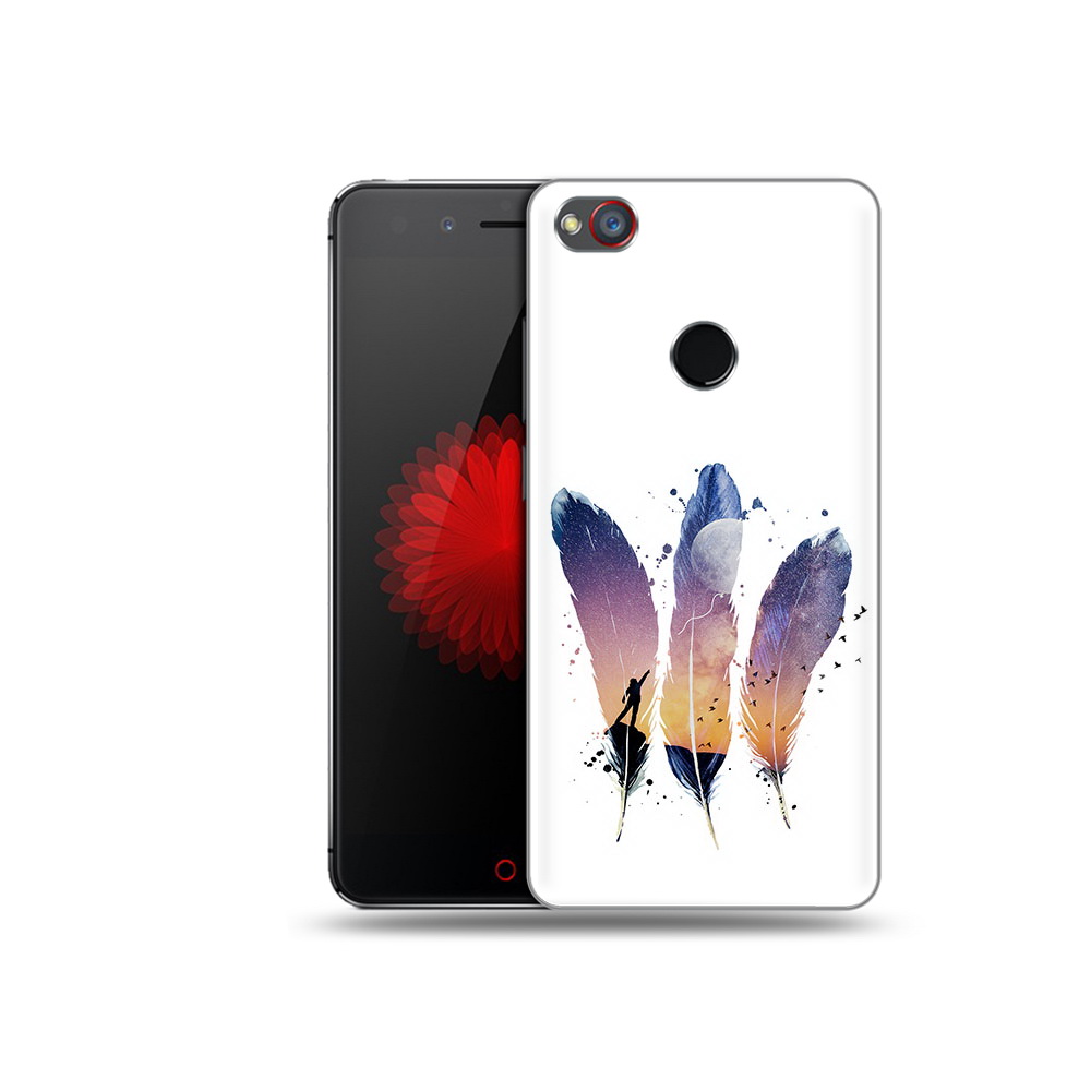 

Чехол MyPads Tocco для ZTE Nubia Z11 небесные перья (PT48017.468.519), Прозрачный, Tocco